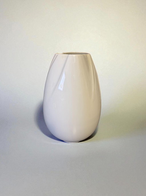 Furstenberg vase in white porcelain