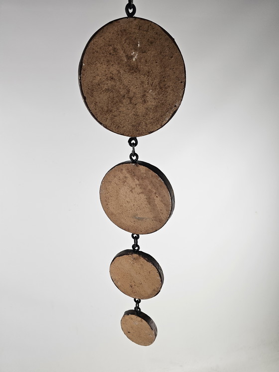 Image 1 of Collar Mid-Century moderno de cuatro placas de cerámica de Duisburger Kunstgewerbe