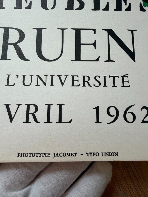Image 1 of Enrico Baj (1924–2003), Meubles, Ausstellungsplakat (1962, Galerie Berggruen, Paris), gedruckt in Frankreich