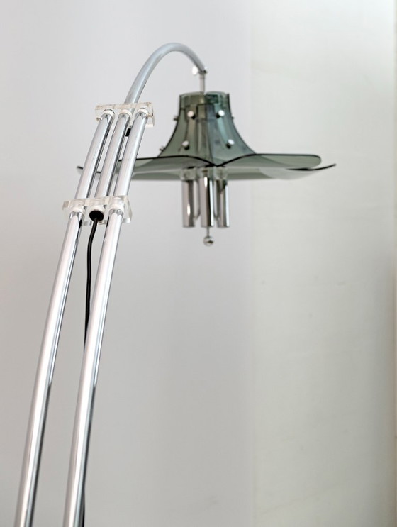 Image 1 of Lampada da terra ad arco vintage italiana Fontana Arte, anni '70