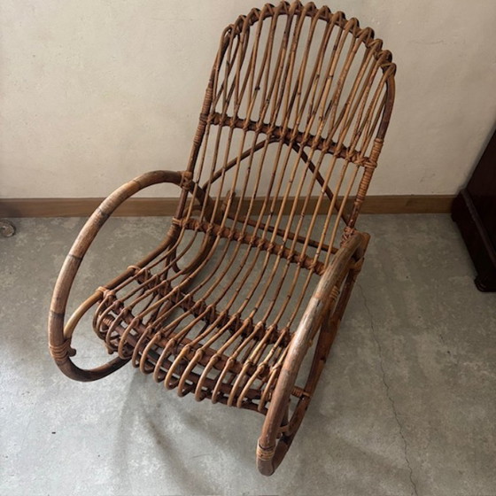 Rocking chair rotin – Bambou (photo 2 of 5)