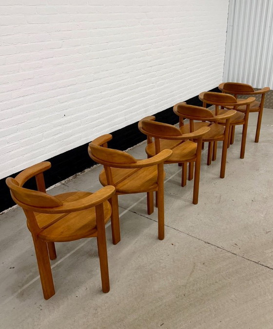 6 x Brahlstorf Design Chairs, 1970s – Dining chairs, Wood, Vintage (photo 10 of 20)