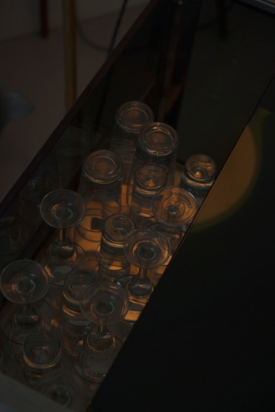 Vintage Italian bar – Drankenkasten, Glas (photo 3 of 6)