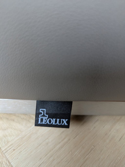 Leolux Timandra taupe - 2,5 zits Banque design