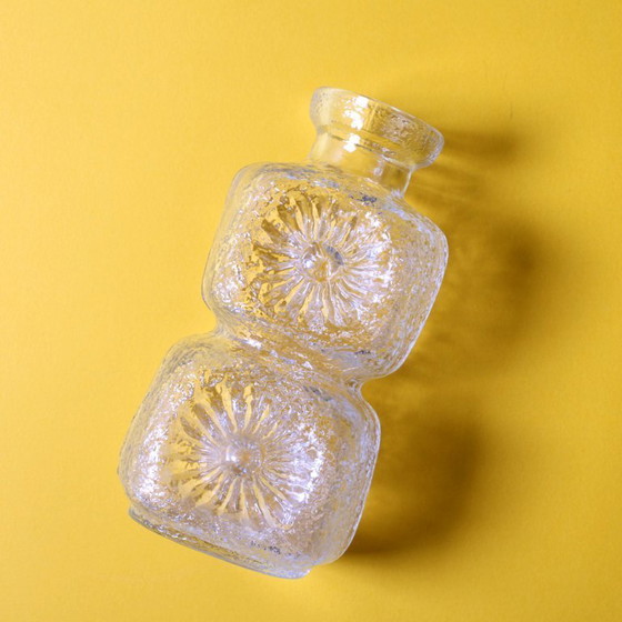 Image 1 of Vase Kvety / Pressed Glass Vase Flowers by Pavel Panek / Libochovice / Czech Republic / 1973