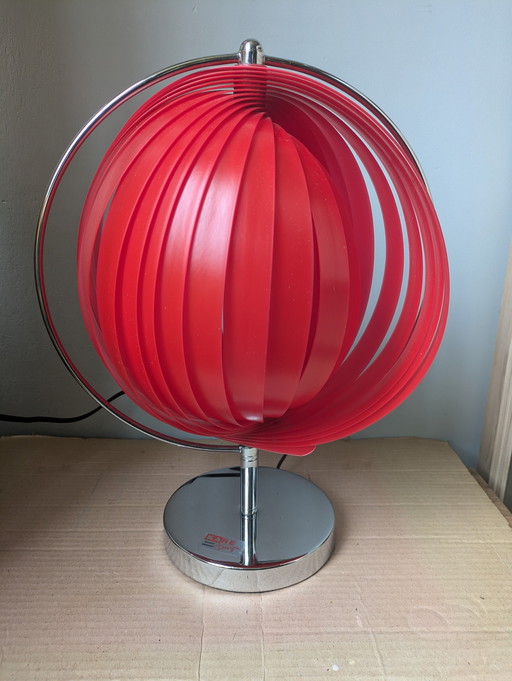 Kare Design Red -Moon Lamp-