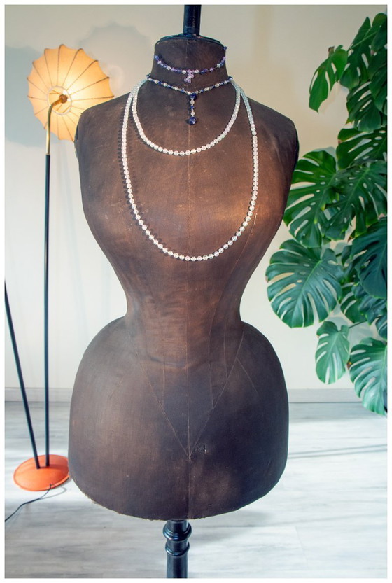 Image 1 of Stockman-mannequin met wespentaille, eind 19e eeuw