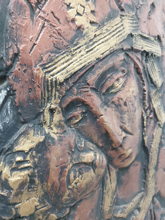 Image 1 of Plaque Madonna and Child Jesus