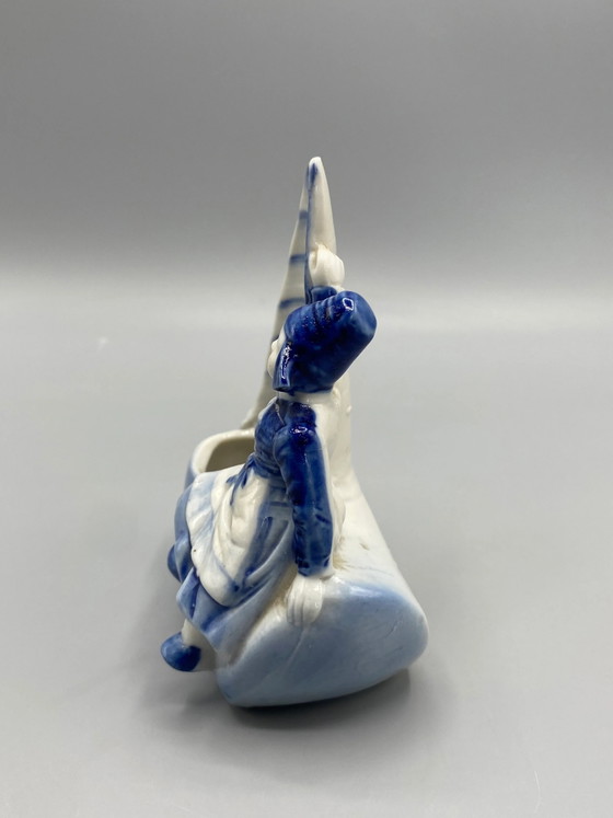 Ornement vintage avec voilier et jeune fille hollandaise 1950s-1960s – Objets déco (photo 2 of 7)
