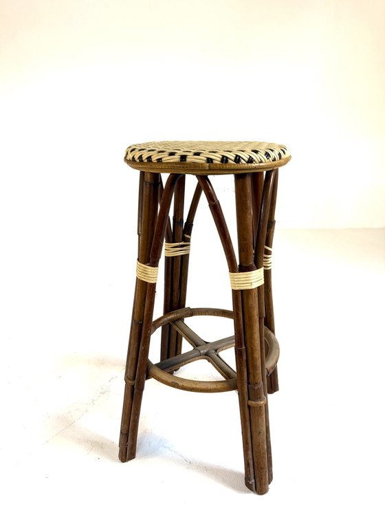 Image 1 of 12 tabourets de bistrot français vintage des années 80