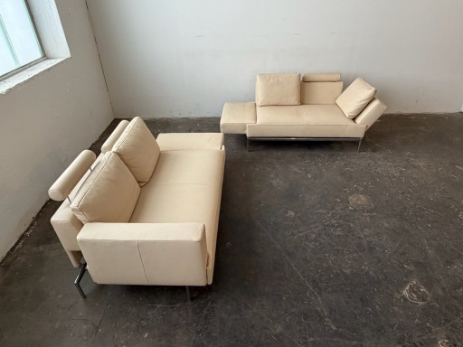 Comme neuf ! FSM (de Sede) Easy Sofas Design cuir beige