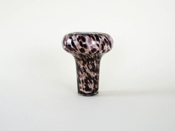 Image 1 of Glass leopard print vase, Italian design, 1970s, made in Italy