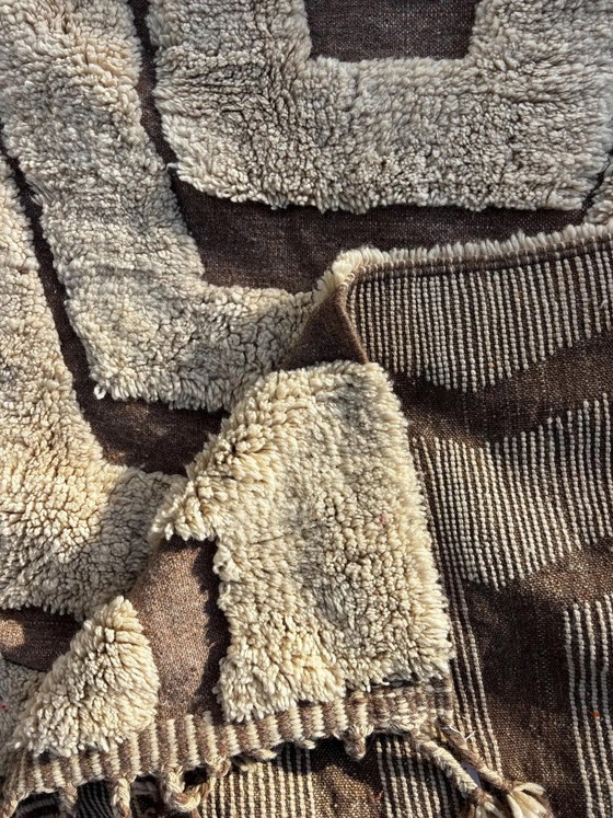 Image 1 of Modern Moroccan Mrirt Rug Cream Wool 