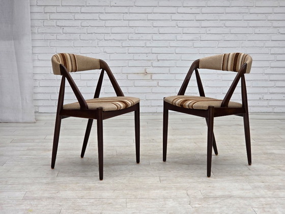 960s, Danish design by Kai Kristensen, model 31, pair of armchairs. – Wood, Wool (photo 4 of 21)