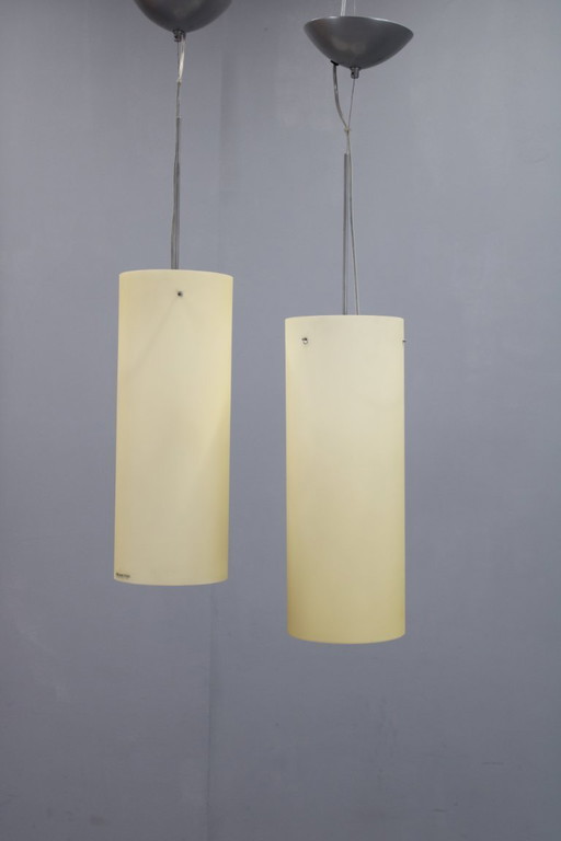 1980er Jahre Paar Aureliano Toso Glas-Hängeleuchten, Italien