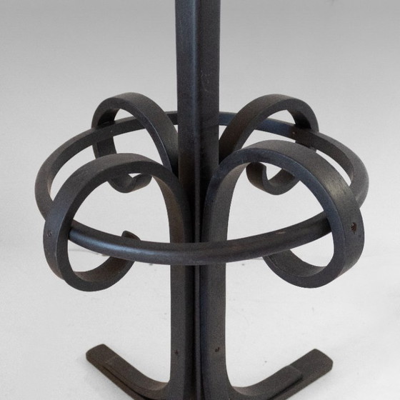 1x Perchero y paragüero antiguo de madera curvada estilo Thonet, circa 1900 – Wood (photo 7 of 14)