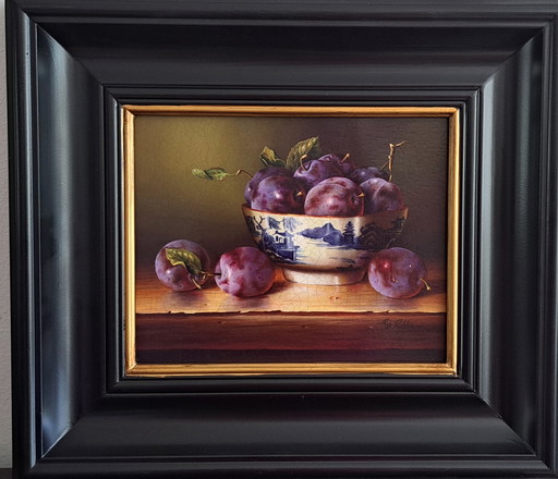 Still Life with Blue Plums by Rob Ritchie