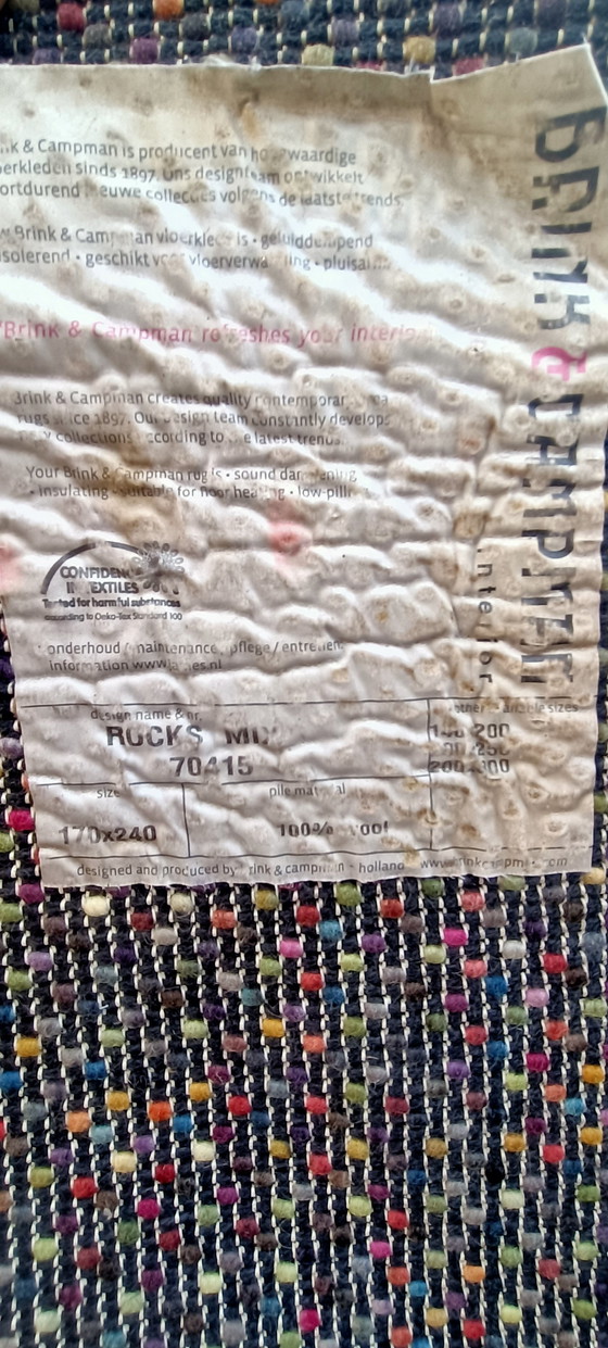 Image 1 of Alfombra de lana Brink & Campman - Rocks Mix 170x240 cm