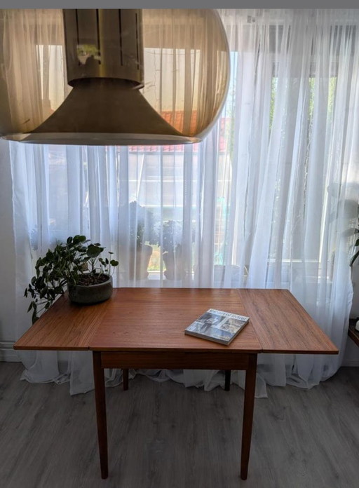 Mid-Century teak extendable dining table 60s