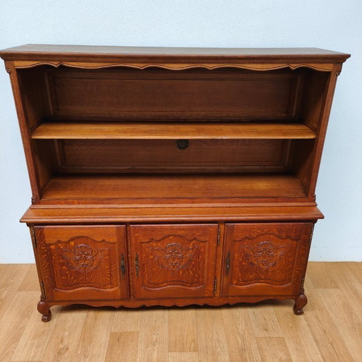 Vintage Louis XV wall cabinet sideboard dresser bookcase