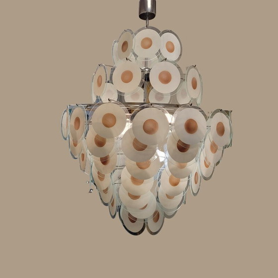 Image 1 of Vintage chandelier by Carlo Nason for Mazzega, Italy 1960s