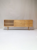 Dressoir lowboard eiken Deens vintage