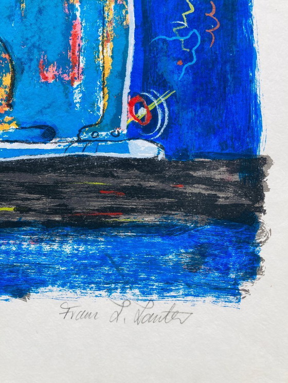 Image 1 of Franz L Lauter - Gato azul - Serigrafía