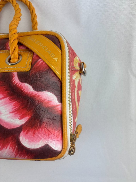 Borsa Balenciaga Blanket in pelle arancione con stampa grafica – Borse a mano, Leather (photo 10 of 16)