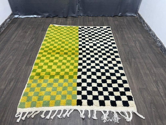 Image 1 of Two traditional Moroccan handwoven Berber rugs, size 2 (1.5/2.5) m