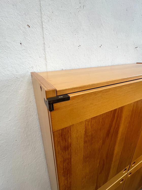 Image 1 of Buffet/armoire haute vintage, en bois de hêtre, Ibisco, Italie, années 1970