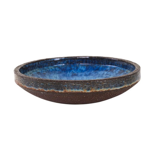 Bandeja de cerámica, diseño danés, década de 1960, fabricada en Bornholm.