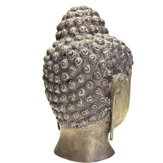 Tête de Bouddha en Bronze Thaï-Laotien – Antique – Sculptures, Aziatisch (photo 4 of 8)