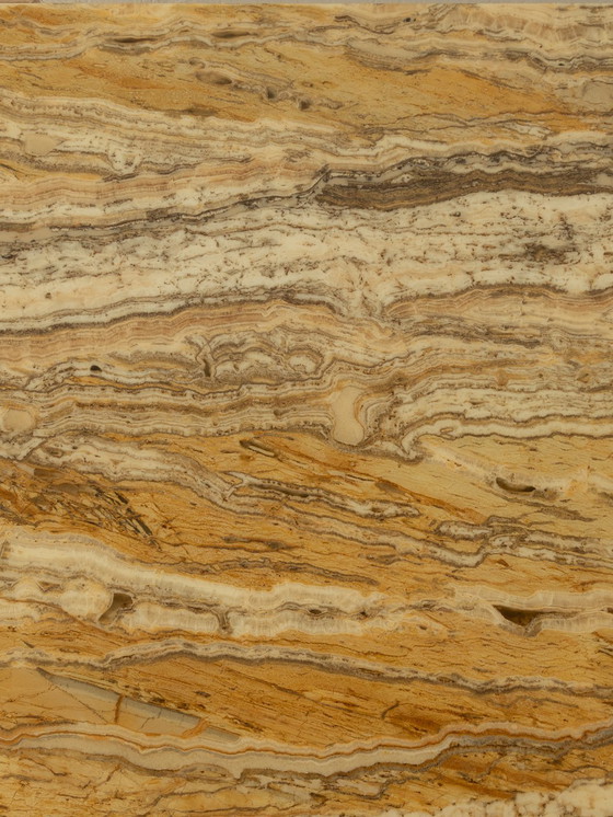 Image 1 of Uniek marmeren en houten bureau