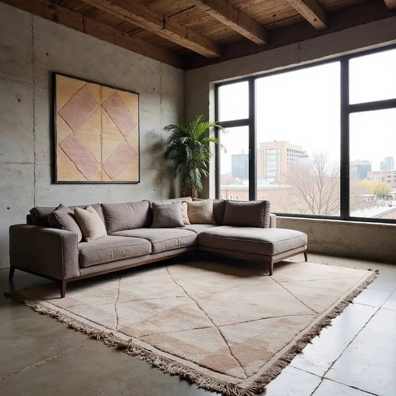 Marokkanischer weißer Teppich (200×300 cm) – Teppiche & Läufer, Wool, Cotton, Modern (photo 4 of 13)