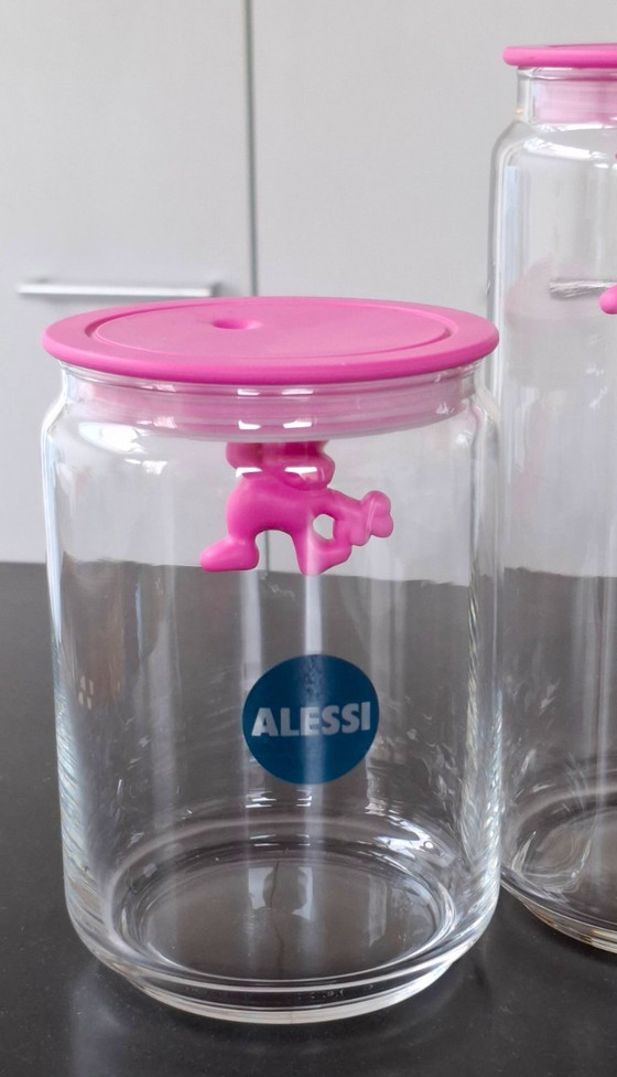 Image 1 of 2x Barattolo portaoggetti Alessi Gianni