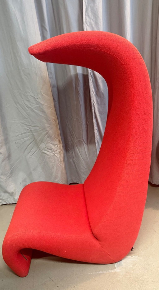 Rode Amoebe loungestoel met hoge rugleuning, ontworpen door Verner Panton voor Vitra. – loveseats, Other (photo 2 of 6)
