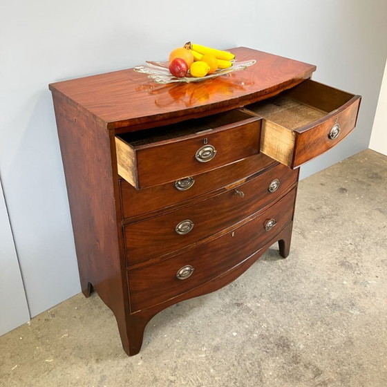 Image 1 of Commode à tiroirs antique, acajou, Angleterre, 19e siècle