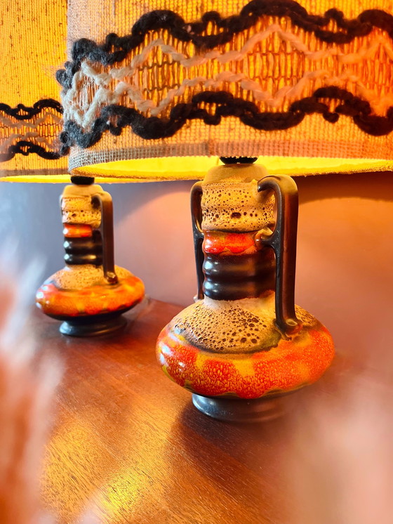 Image 1 of Ensemble de lampes Walther Gerhards Allemagne de l'Ouest