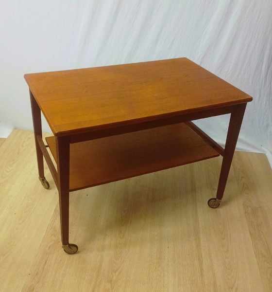 Image 1 of Sixties Servierwagen Nussbaum