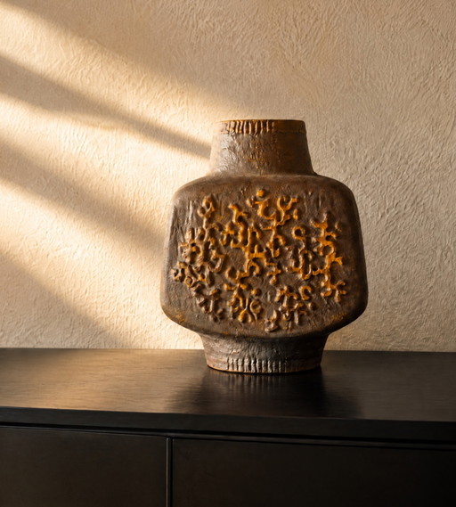 Rare Vintage Ceramano Vase 'Luxor' (Model 189) – Hans Welling W-Germany – 30 cm