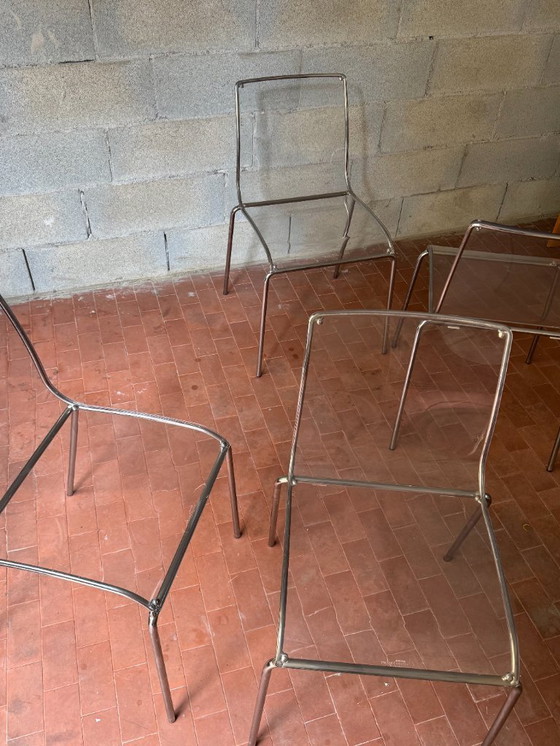 Image 1 of 4 sedie italiane in vetro acrilico di Calligaris