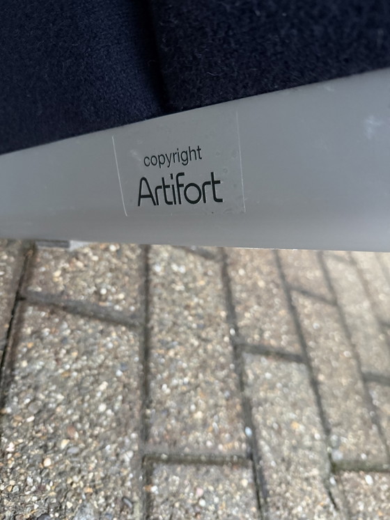 Image 1 of 2x Artifort Groovy F598 Blu Scuro, Ottime Condizioni!