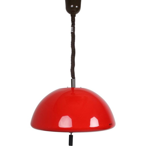 Lampe suspendue vintage Meblo par Harvey Guzzini 1970