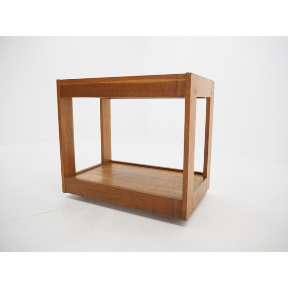 Image 1 of Vintage wooden bar cart, Czechoslovakia 1970