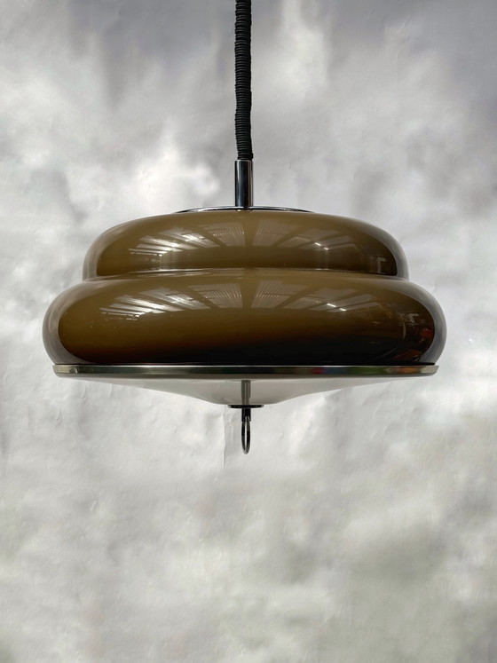 Image 1 of Unique Mid-Century / Space Age Belgian Pendant Lamp from 1978