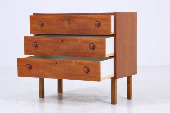 Image 1 of Hermosa teca de la vendimia cómoda | Mid Century cajones mueble de madera de almacenamiento 60s #08-12