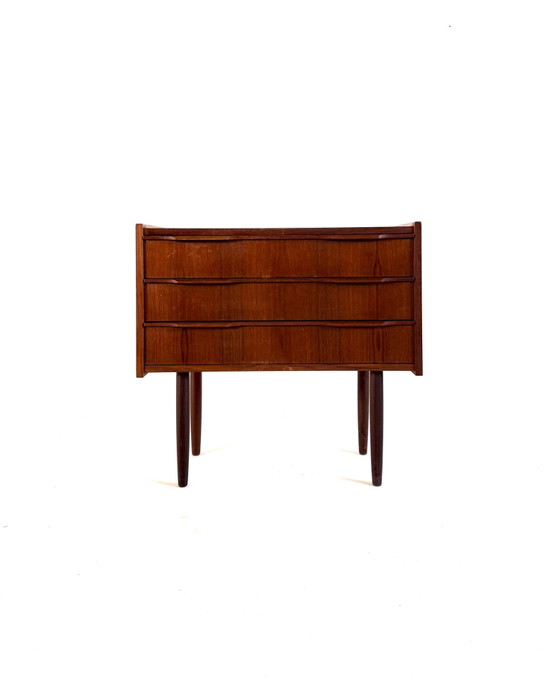 Cassettiera vintage danese in teak anni ‘60, Cassettiere, Legno, Marrone (foto 2 di 7)