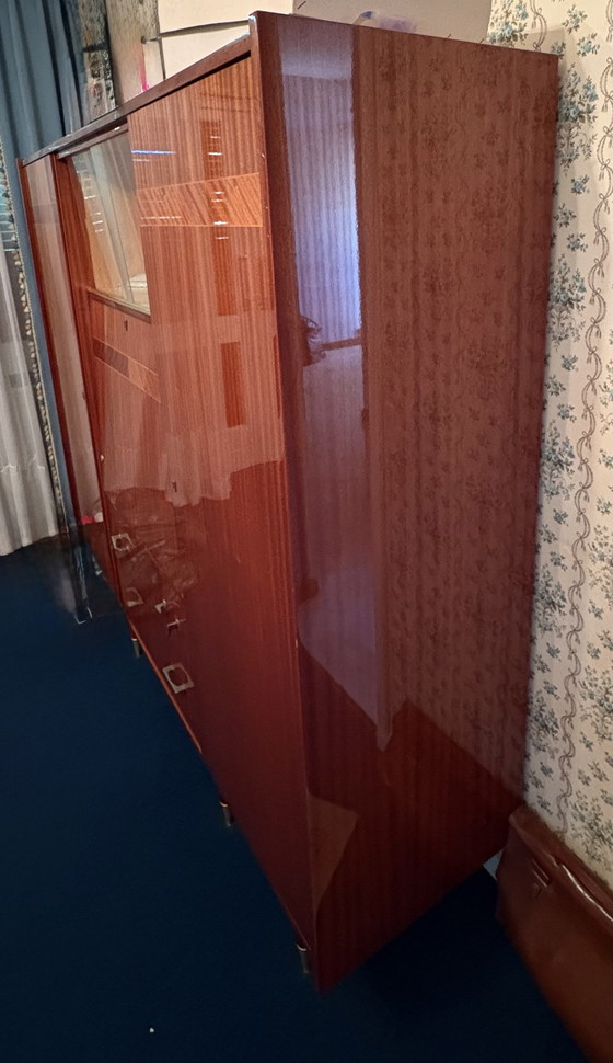 Image 1 of Vintage secretair bureau, jaren 50/60, in reconstructiestijl.