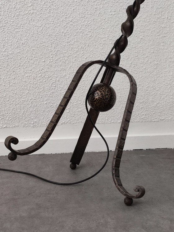Image 1 of 1950s brutalist floor lamp