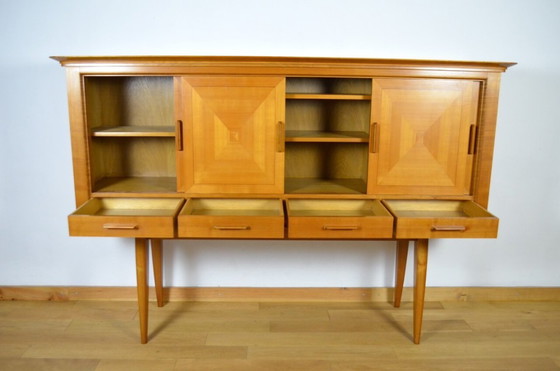 Image 1 of Credenza vintage con gambe a compasso degli anni '50